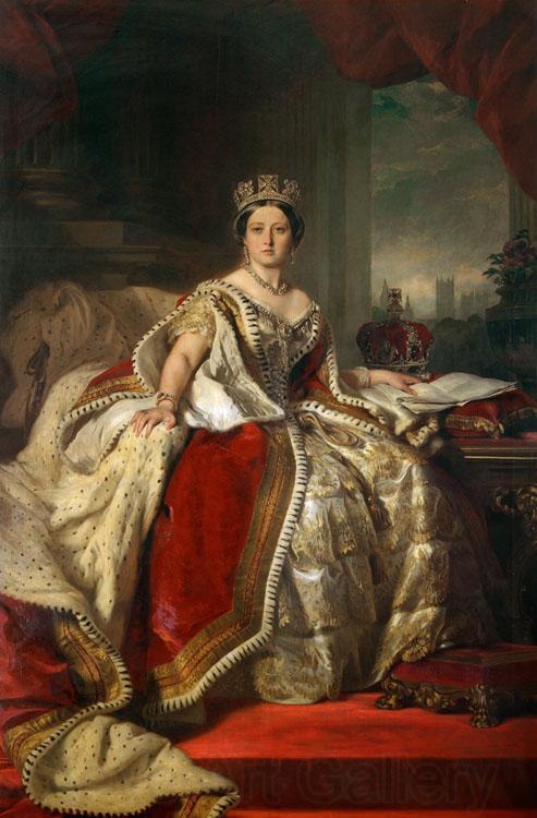 Franz Xaver Winterhalter Queen Victoria (mk25) Spain oil painting art